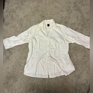 212 Collection White Button Down Top